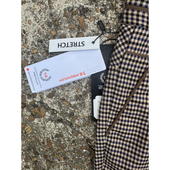 NWT TR Premium Mens pants 30 Plaid Tailored recreation Slacks - Picture 4 of 7